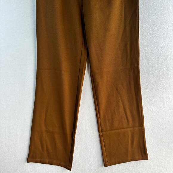 Remi x Revolve Pants Womens Medium Brown Danielle Belted Preppy Chic Lagenlook - Picture 4 of 12